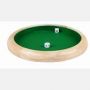 Piste de dés bois naturel 29 cm 3 Dés inclus. - IkaIpaka Royan