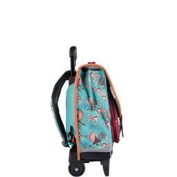 Cartable à roulettes 2C Oiseau Caméléon - IkaIpaka Royan