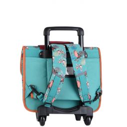 Cartable à roulettes 2C Oiseau Caméléon - IkaIpaka Royan