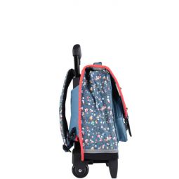 Cartable à roulettes 2C Little Blue Caméléon - IkaIpaka Royan