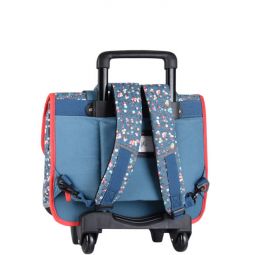 Cartable à roulettes 2C Little Blue Caméléon - IkaIpaka Royan