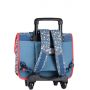 Cartable à roulettes 2C Little Blue Caméléon - IkaIpaka Royan