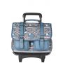 Cartable à roulettes 2C 38cm Blue Skate - IkaIpaka Royan