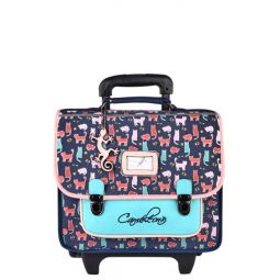 Cartable à roulettes 2C 35cm Chats Caméléon - IkaIpaka Royan