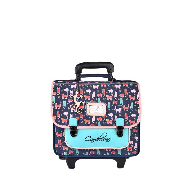 Cartable à roulettes 2C 35cm Chats Caméléon - IkaIpaka Royan