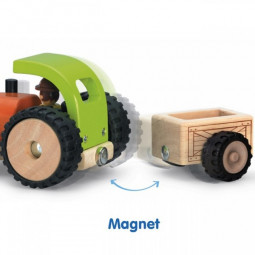 WW-4042 Tracteur avec remorque Wonderworld Ikaipaka jeux &