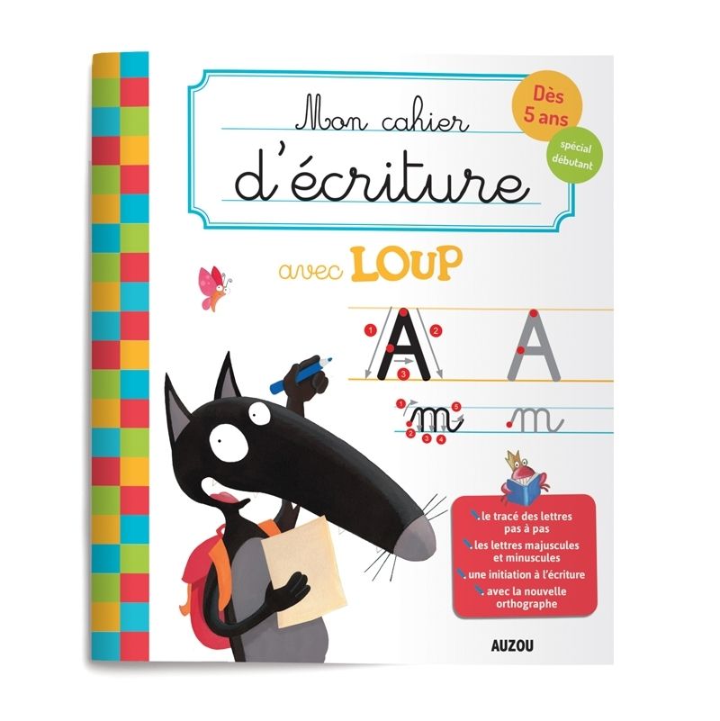 Mon cahier d'écriture avec Loup AUZOU Ikaipaka jeux & jouets