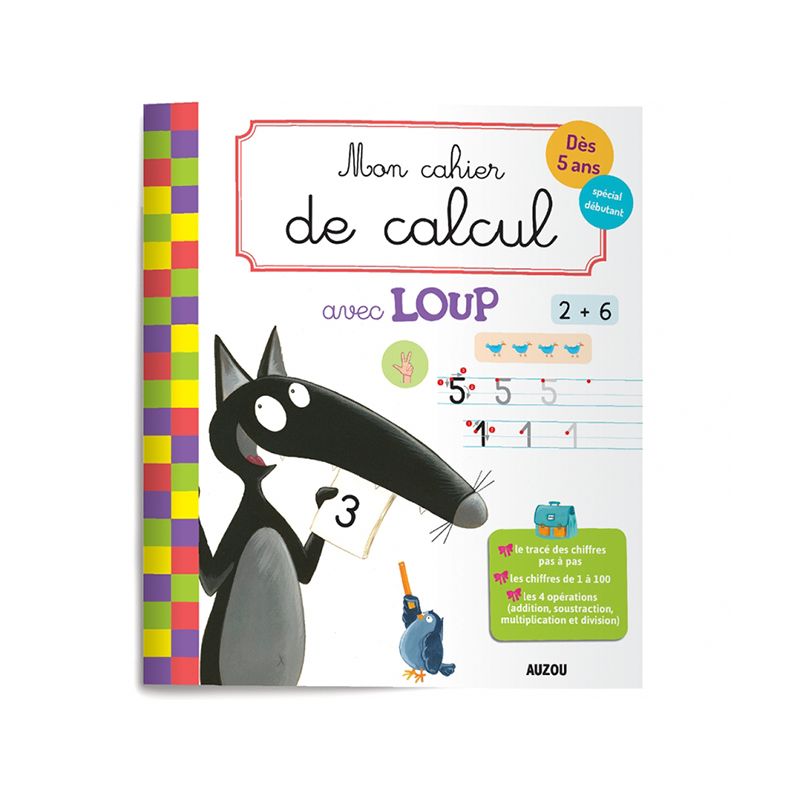 Mon cahier de calcul avec Loup - IkaIpaka Royan