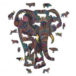 Puzzle bois Éléphant Impérial - IkaIpaka Royan