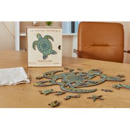 Puzzle en bois Tortue Tropicale - IkaIpaka Royan