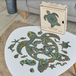 Puzzle en bois Tortue Tropicale - IkaIpaka Royan