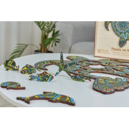 Puzzle en bois Tortue Tropicale - IkaIpaka Royan
