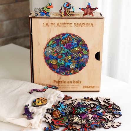 Puzzle en bois Planète Marina - IkaIpaka Royan