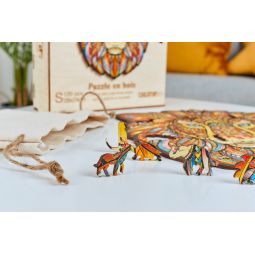 Puzzle en bois Lion Majestueux - IkaIpaka Royan