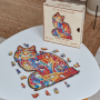 Puzzle en bois Tendre Chat - IkaIpaka Royan