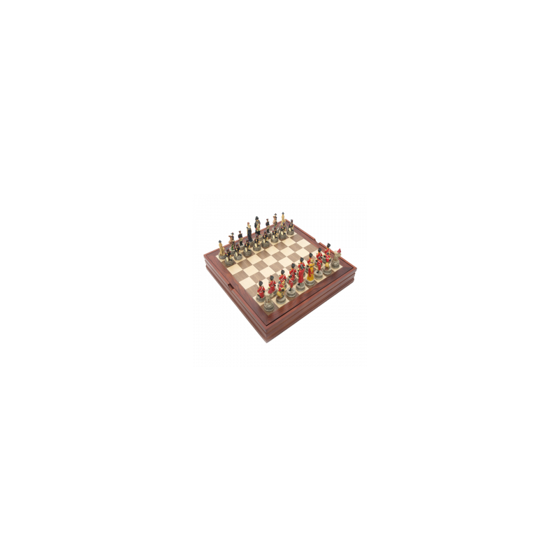 COFFRET ÉCHECS HISTORIQUE - NAPOLÉON CONTRE WELLINGTON echiquier - IkaIpaka Royan