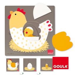 Puzzle Poule 3 niveaux - IkaIpaka Royan