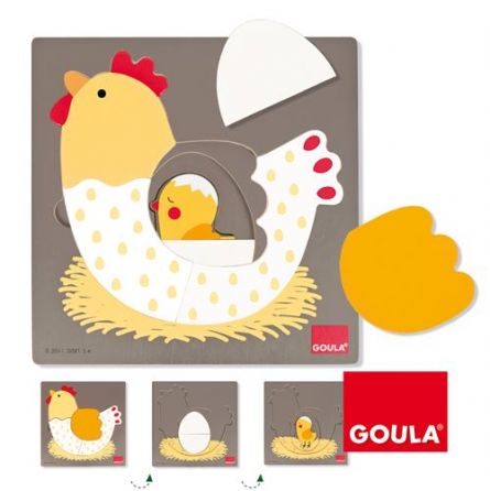 Puzzle Poule 3 niveaux - IkaIpaka Royan