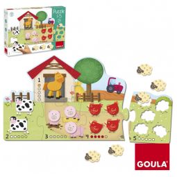Puzzle Ferme 1 à 5 - IkaIpaka Royan